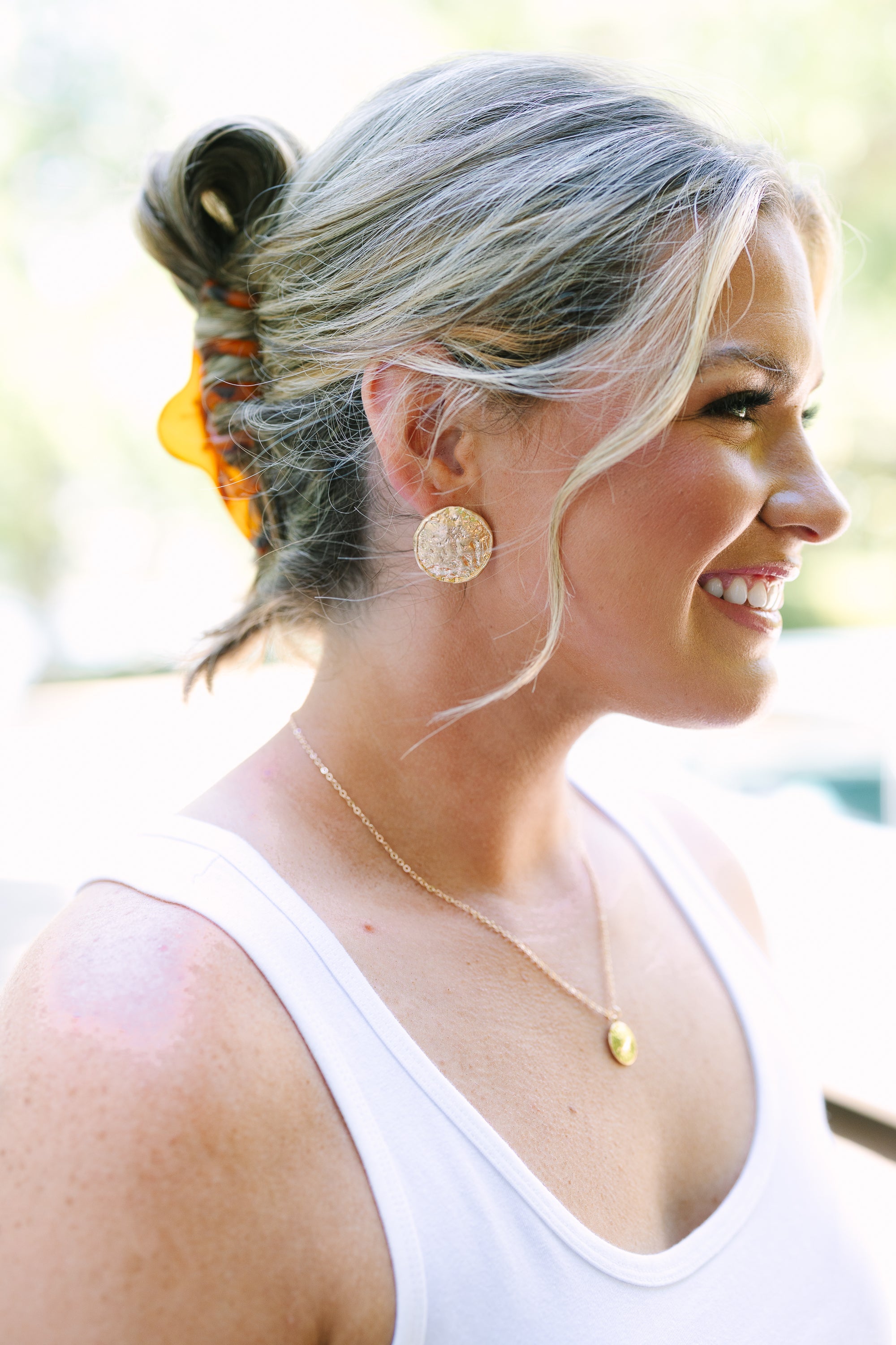 Since You Spoke Earrings, Gold