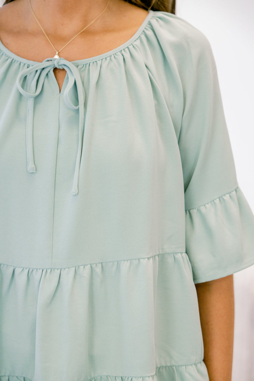 Siren Song Top, Dusty Sage