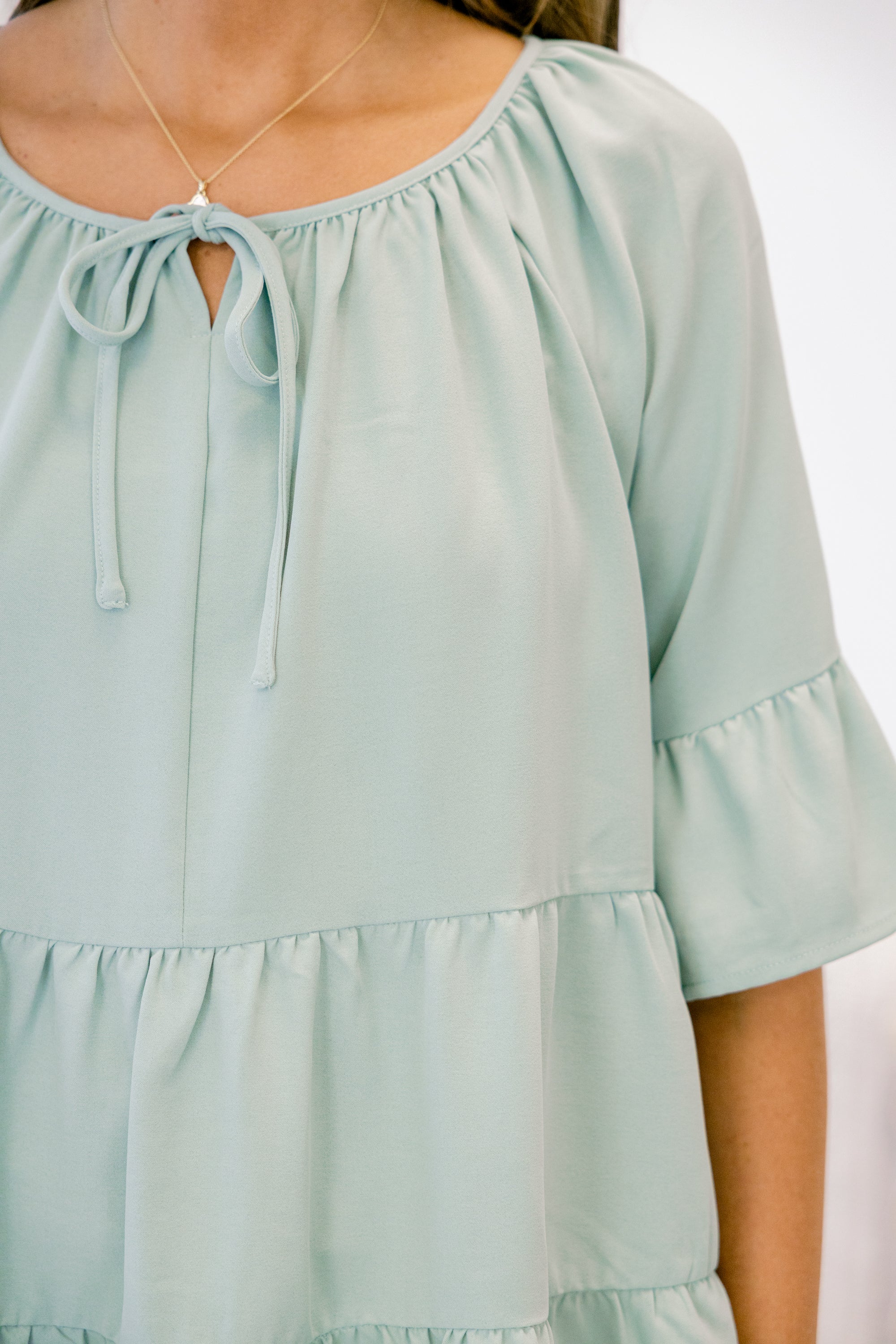 Siren Song Top, Dusty Sage