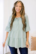 Siren Song Top, Dusty Sage