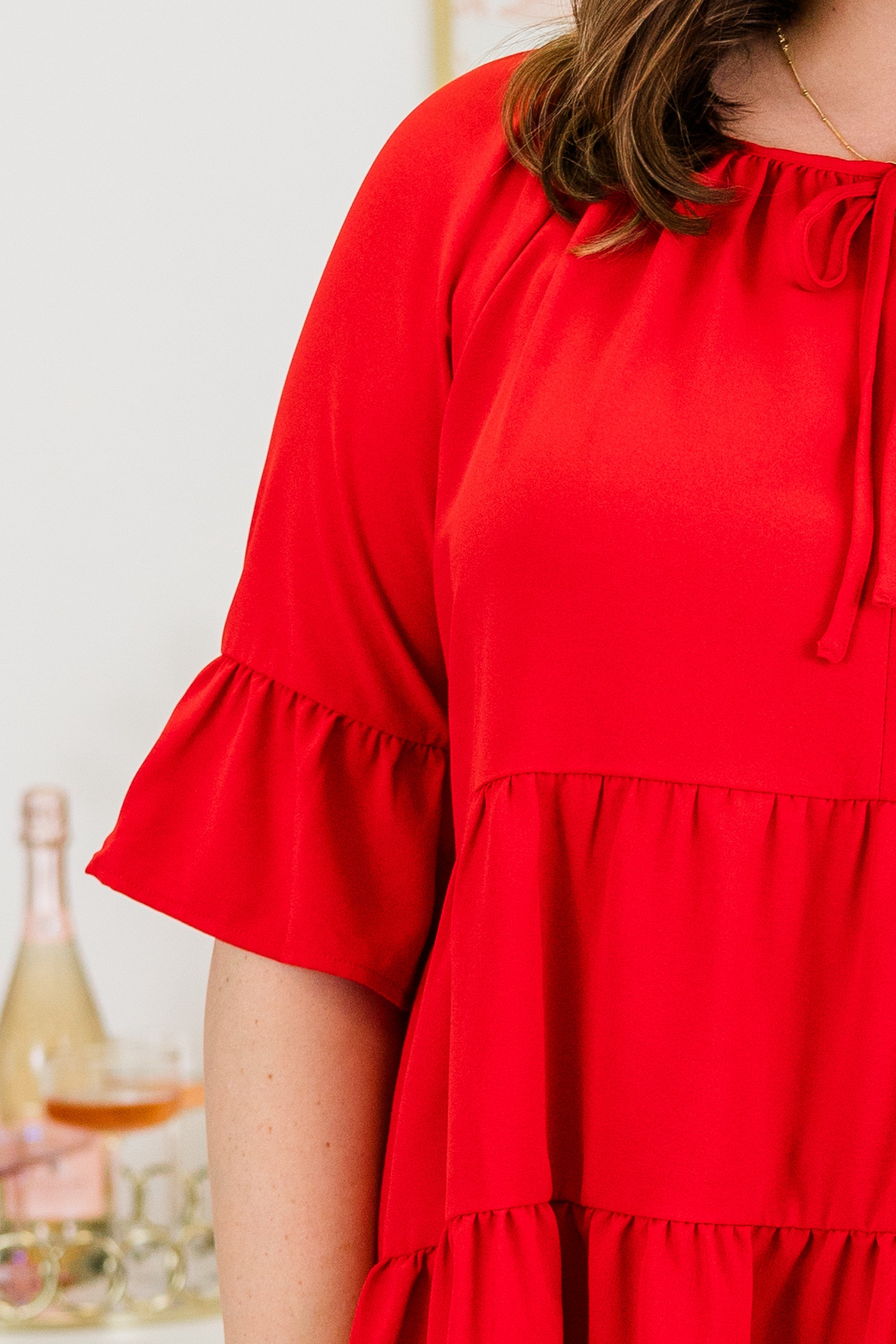 Siren Song Top, Red