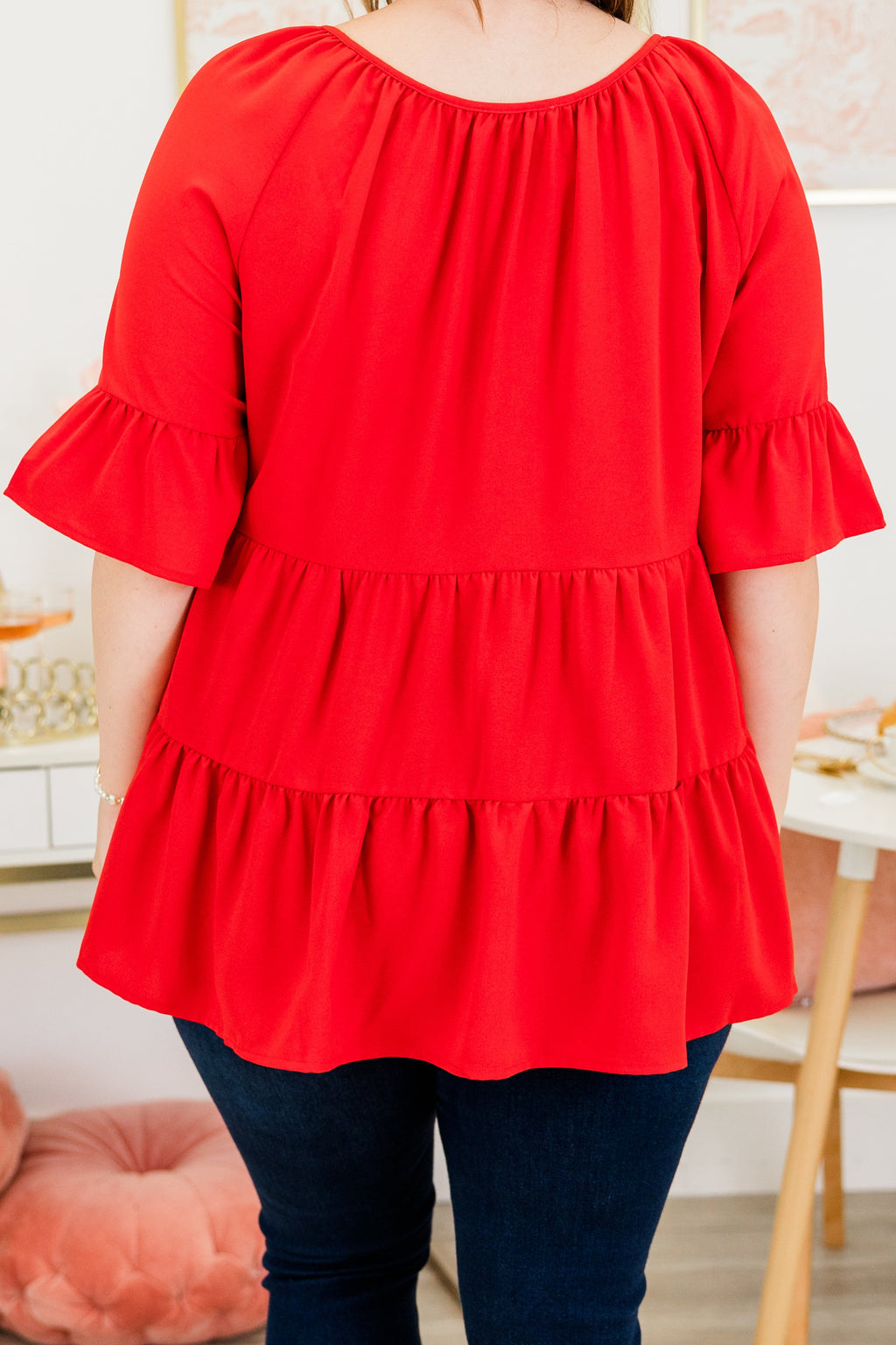 Siren Song Top, Red