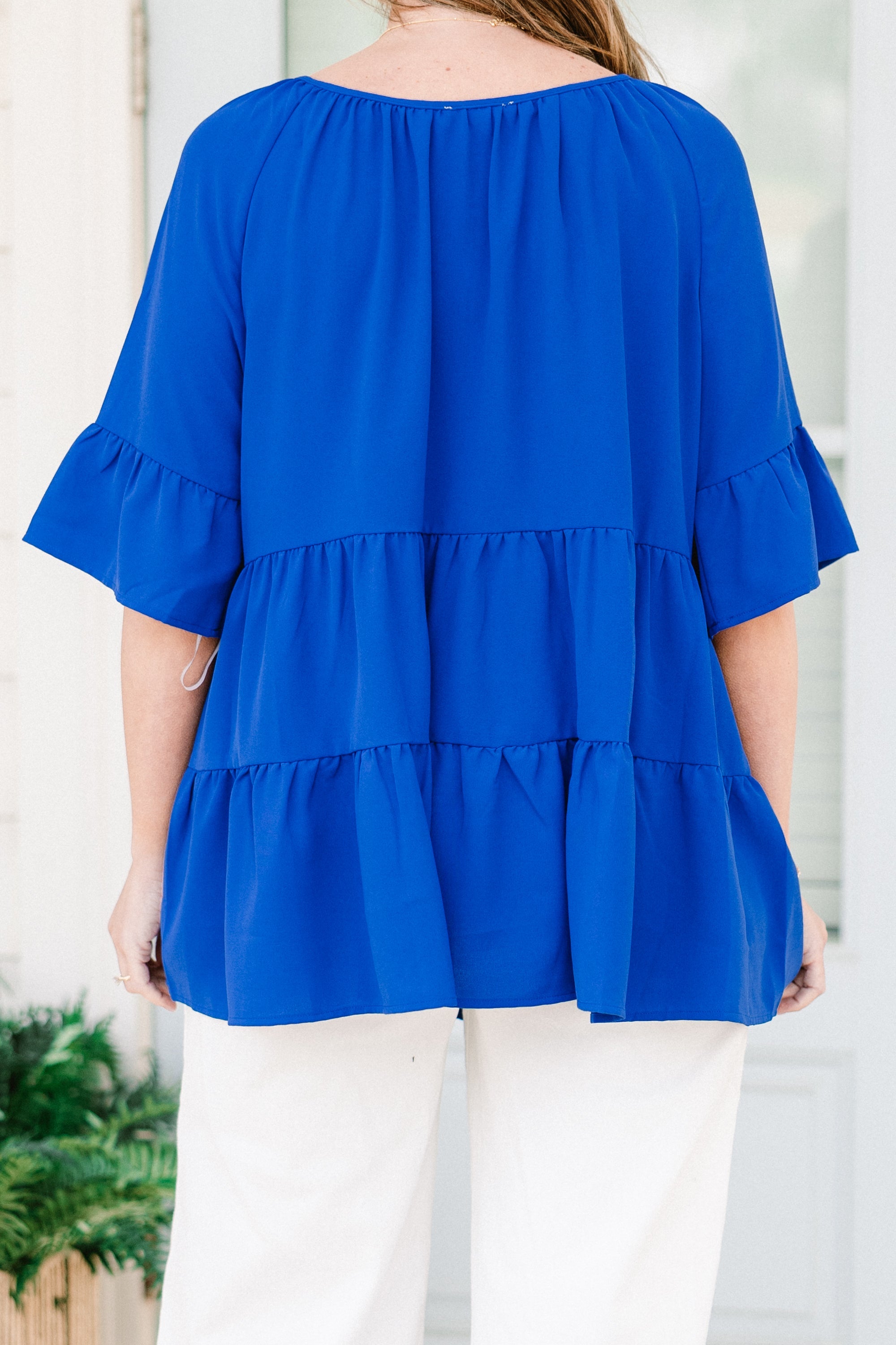 Siren Song Top, Royal Blue