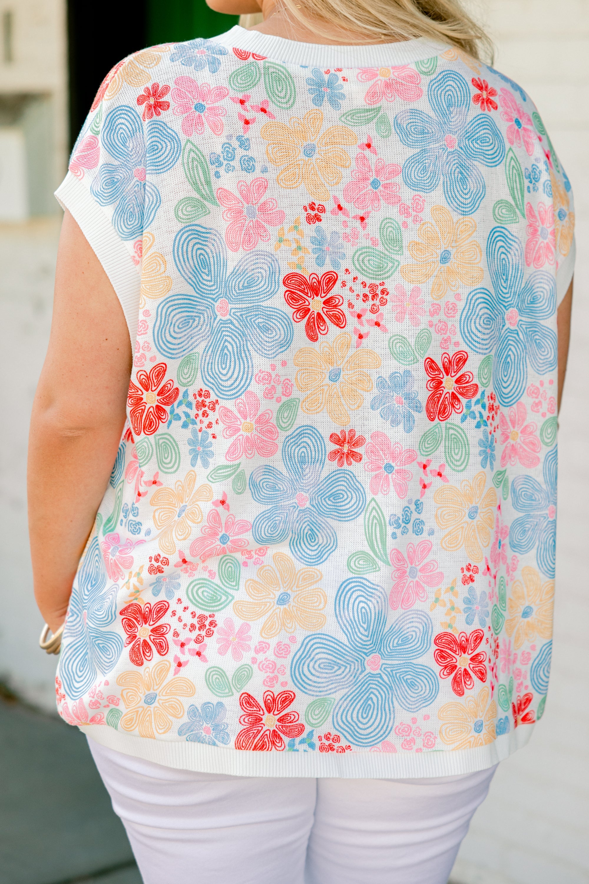 Slow Day Top, White Combo
