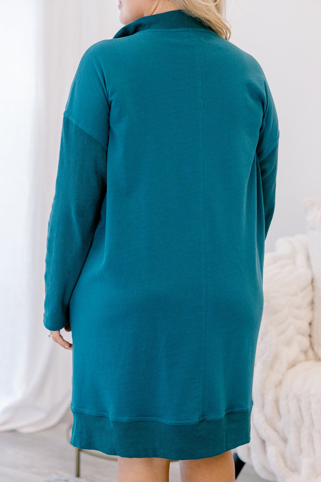 Slow It Down Dress, Dark Teal