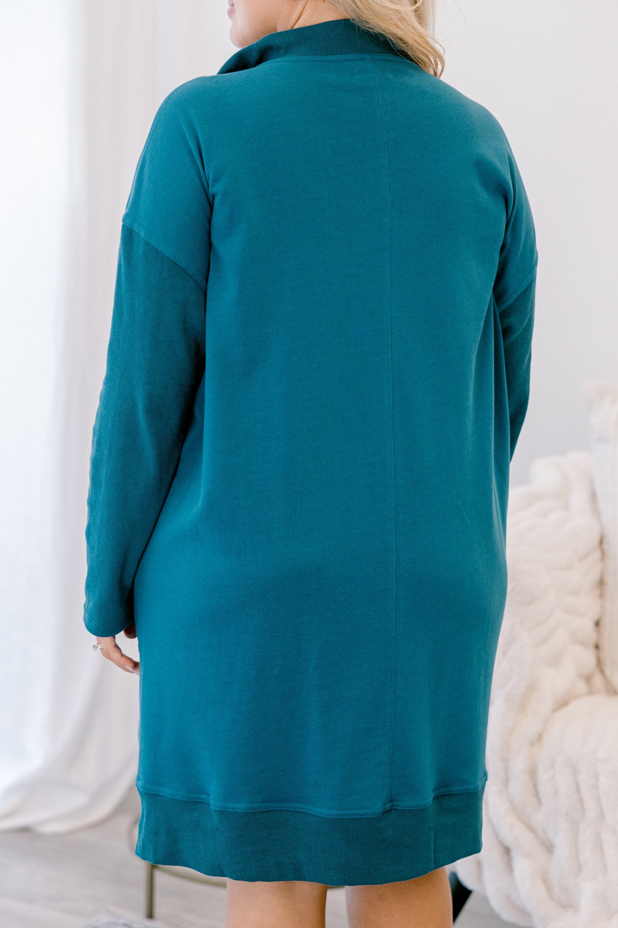 Slow It Down Dress, Dark Teal