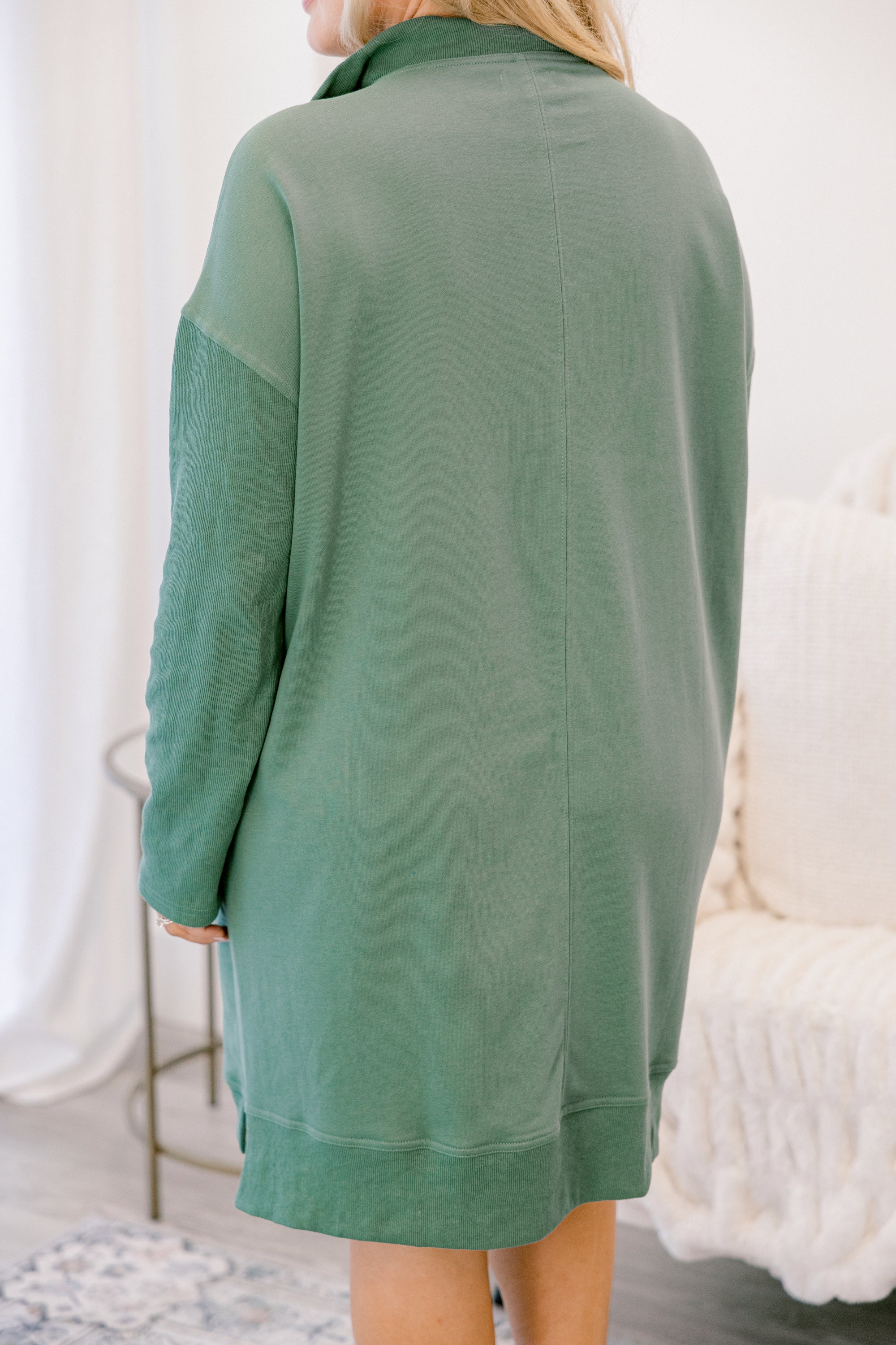 Slow It Down Dress, Dusty Teal