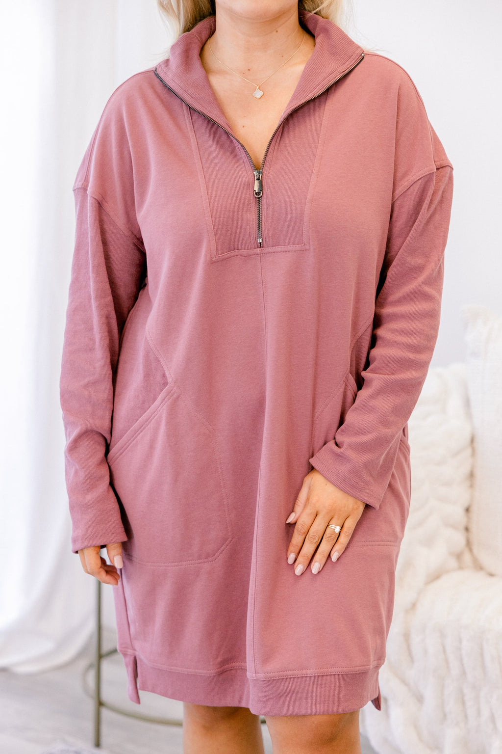 Slow It Down Dress, Mauve