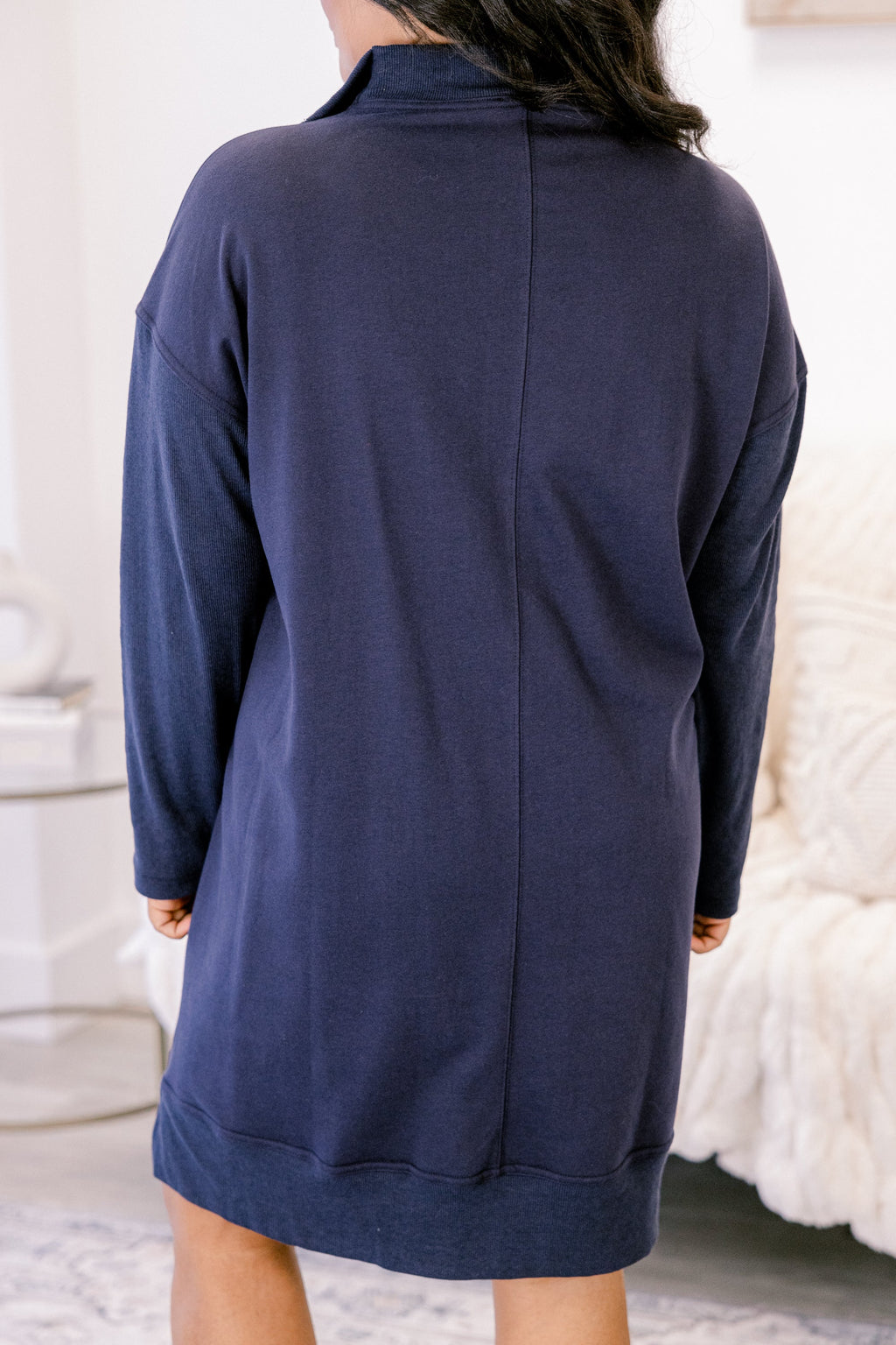 Slow It Down Dress, Navy