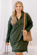 Slow It Down Dress, Olive