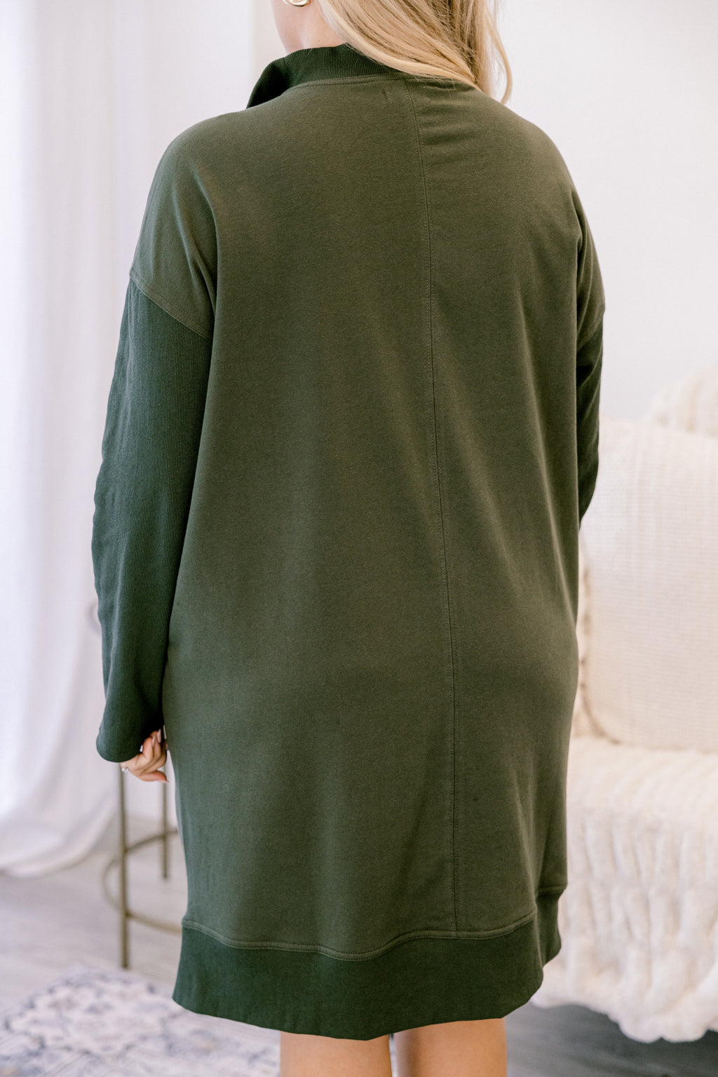 Slow It Down Dress, Olive