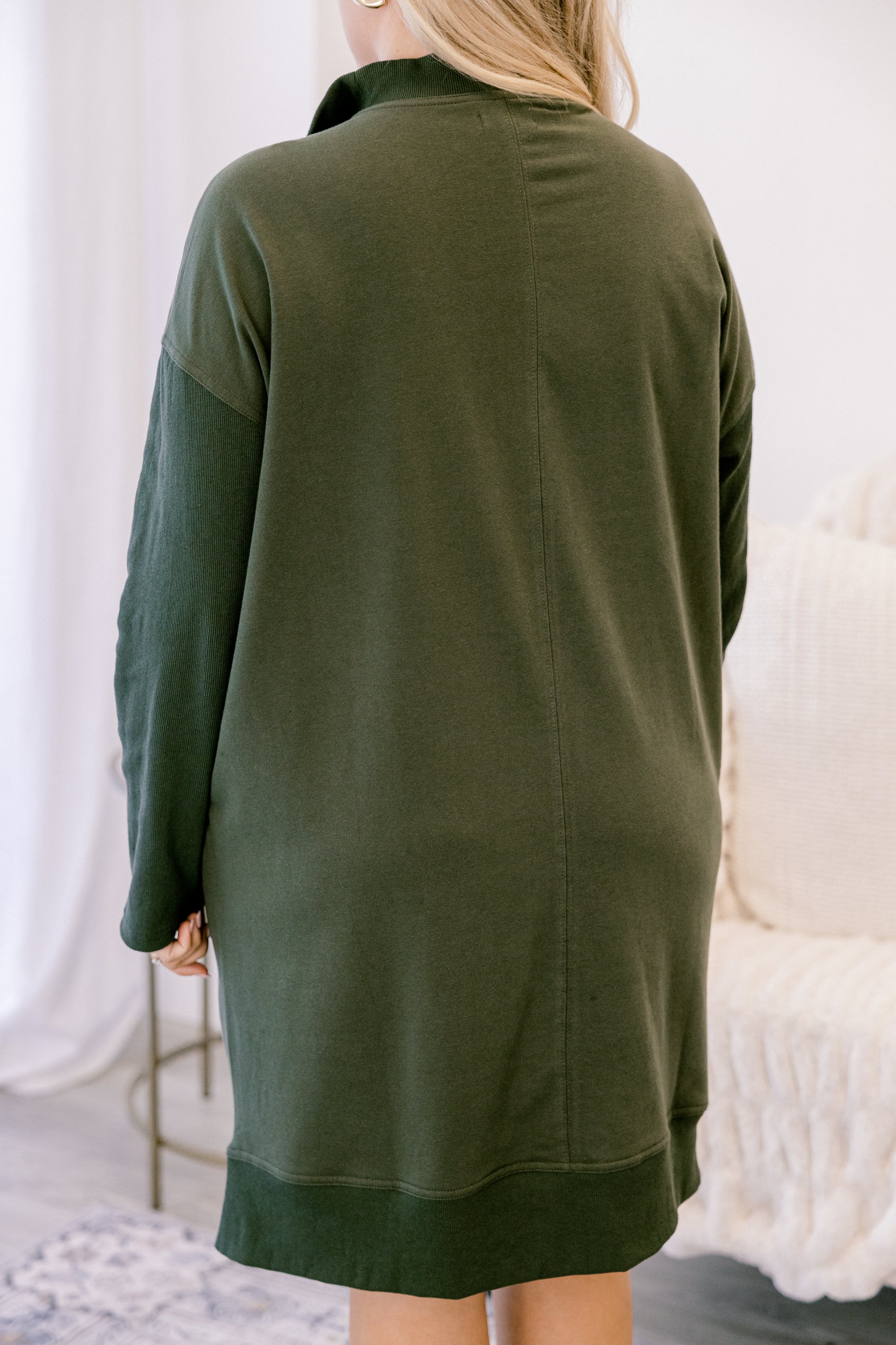 Slow It Down Dress, Olive