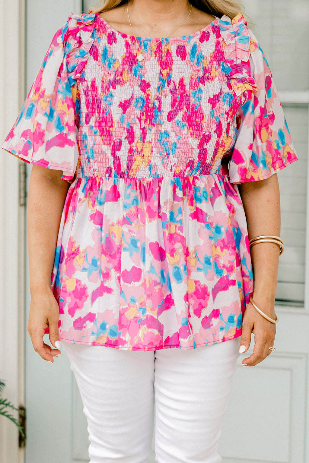 Slower Days Top, Pink