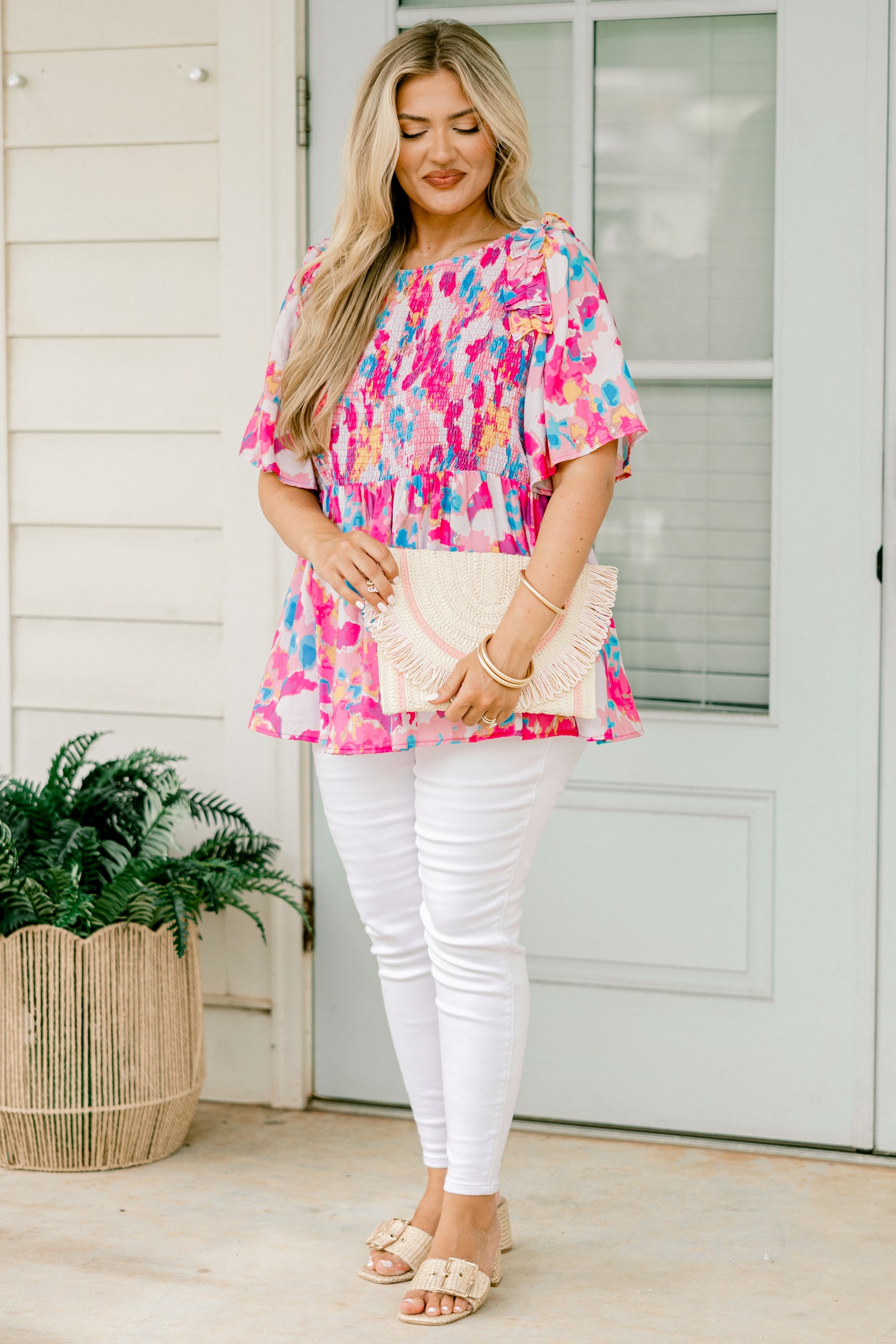 Slower Days Top, Pink