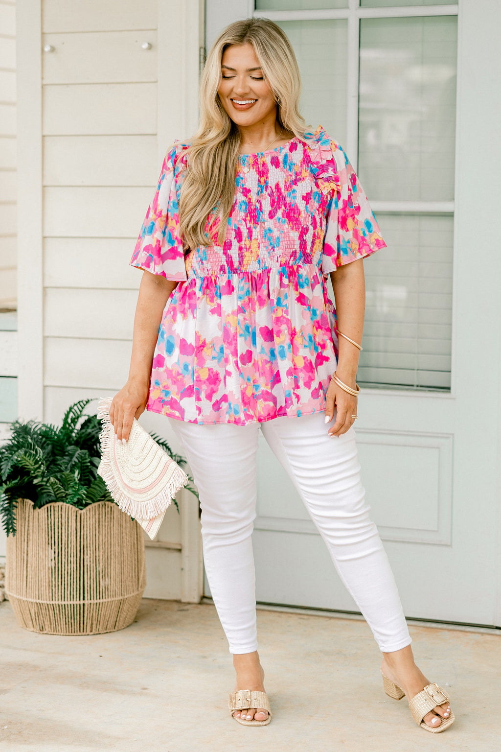 Slower Days Top, Pink