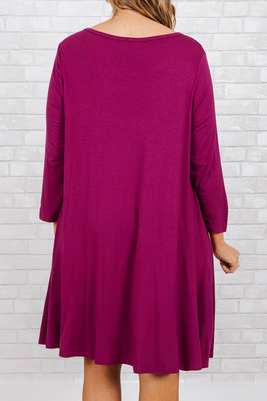 Tell The Talk Dress, Magenta