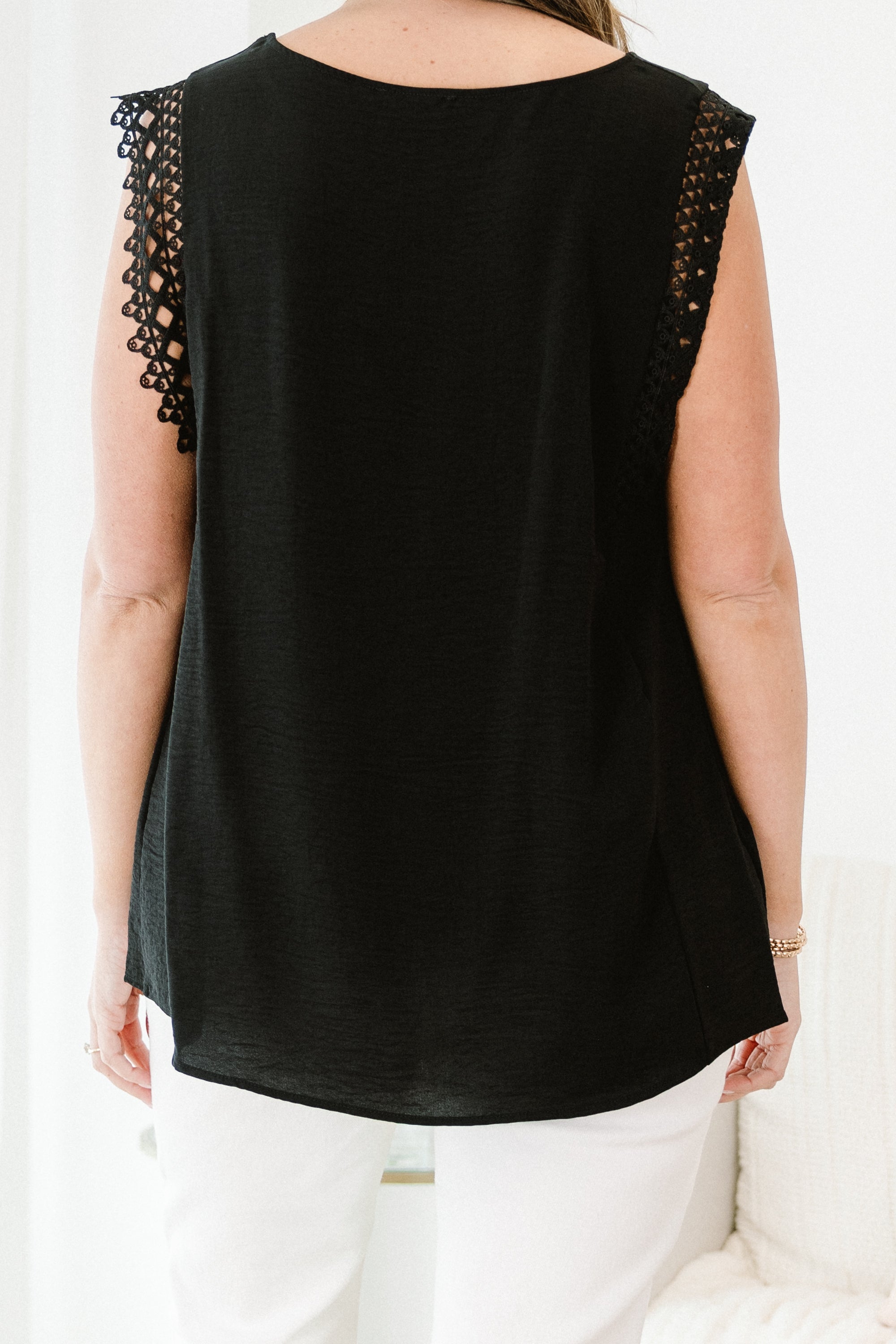 Small Temptations Top, Black