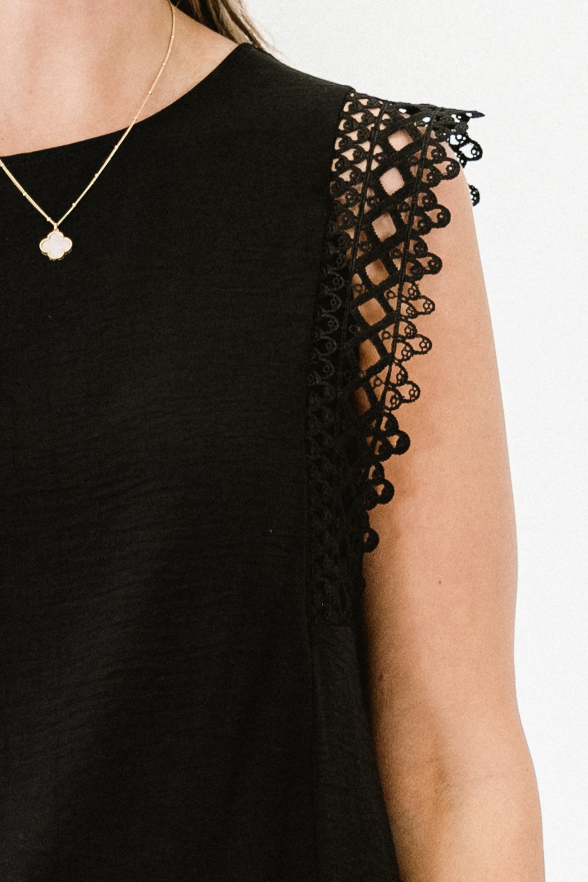 Small Temptations Top, Black