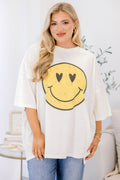 Smile for Days Boyfriend Tee, Ivory