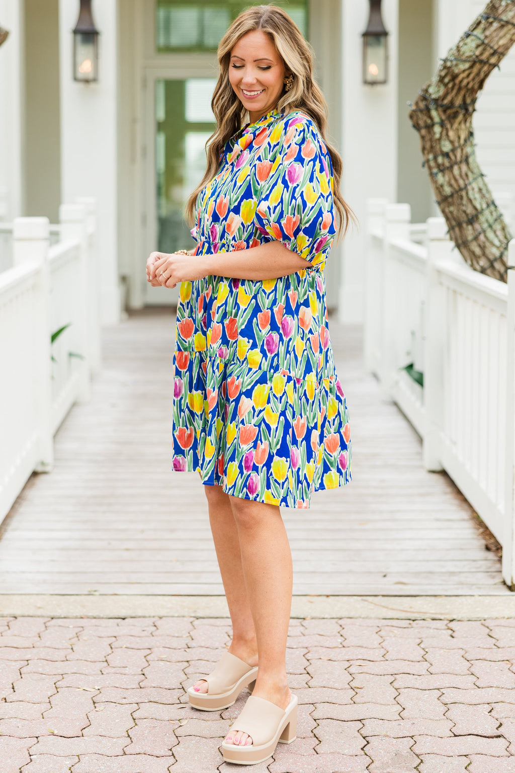 Smiles On Repeat Dress, Blue