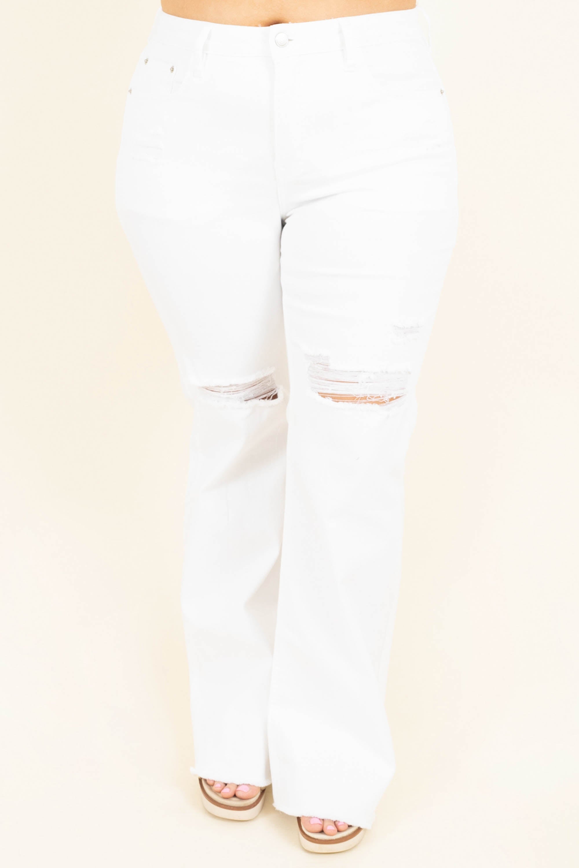 Snazzy Summer Jeans, White