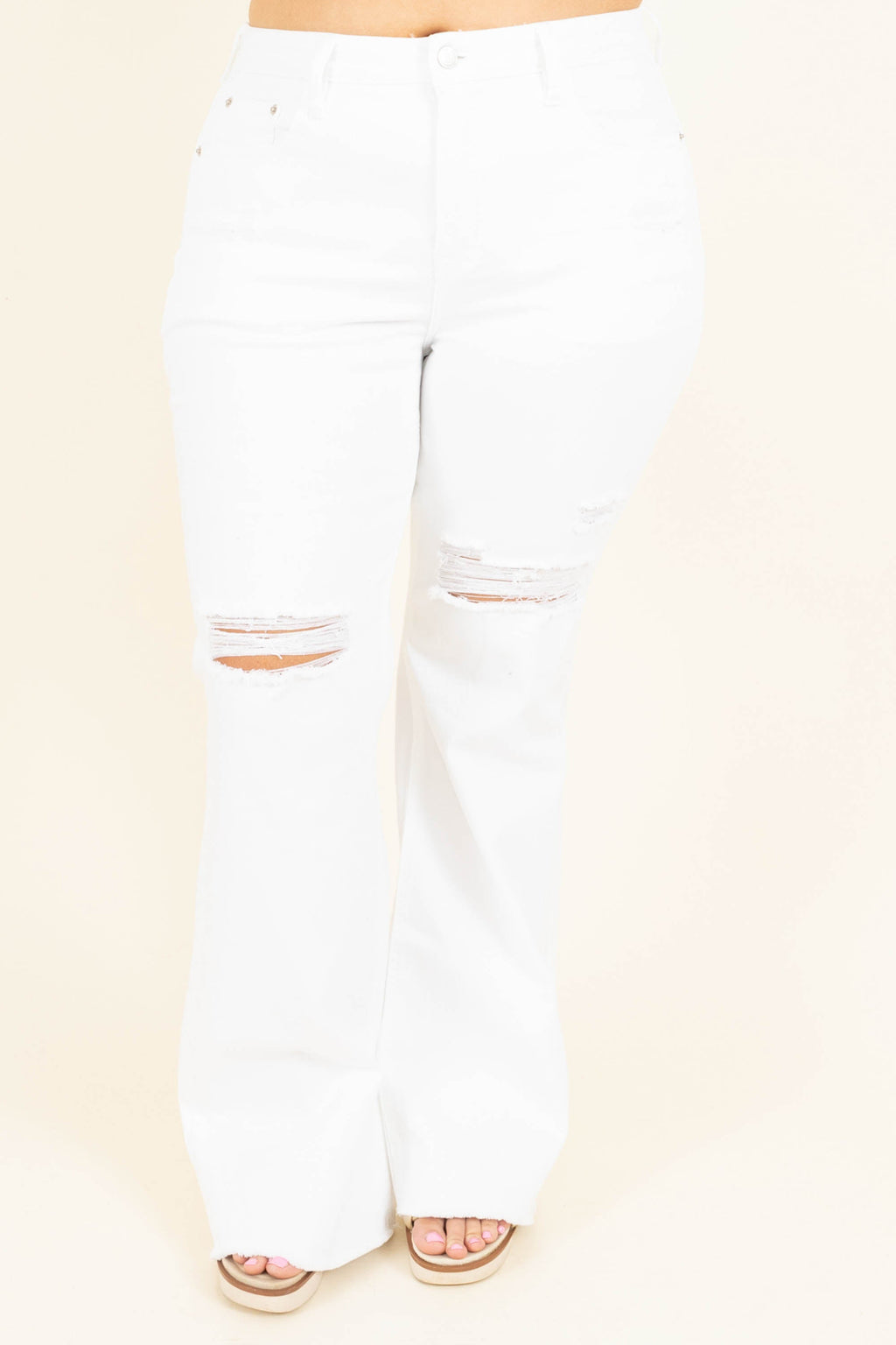 Snazzy Summer Jeans, White