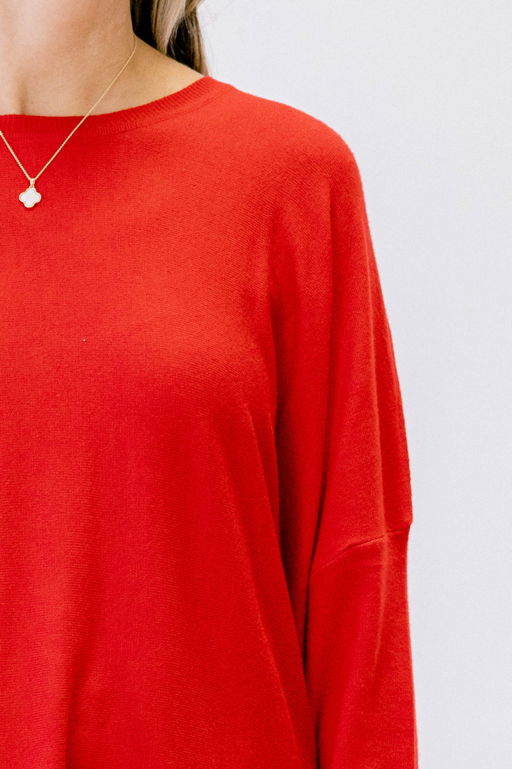 Snow Whispers Tunic, Red