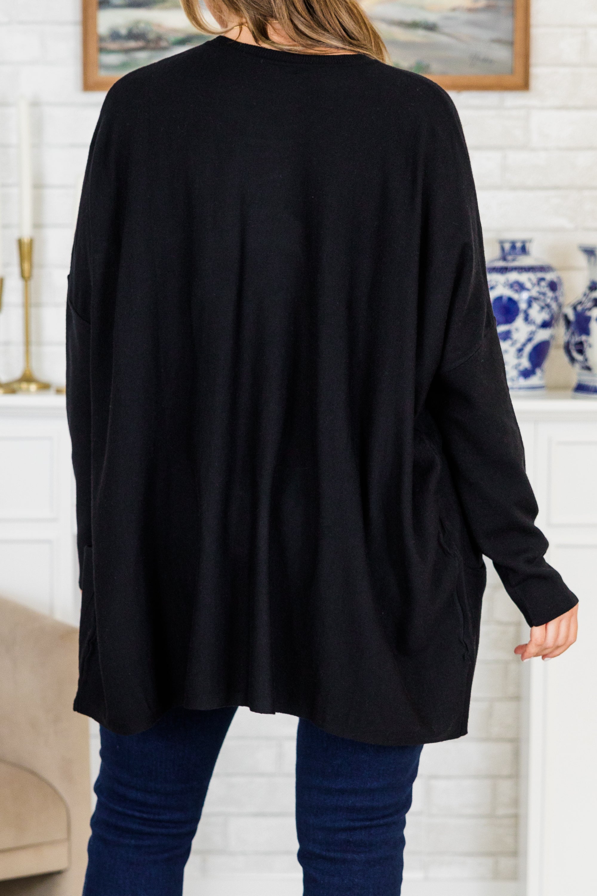 Snow Whispers Tunic, Black