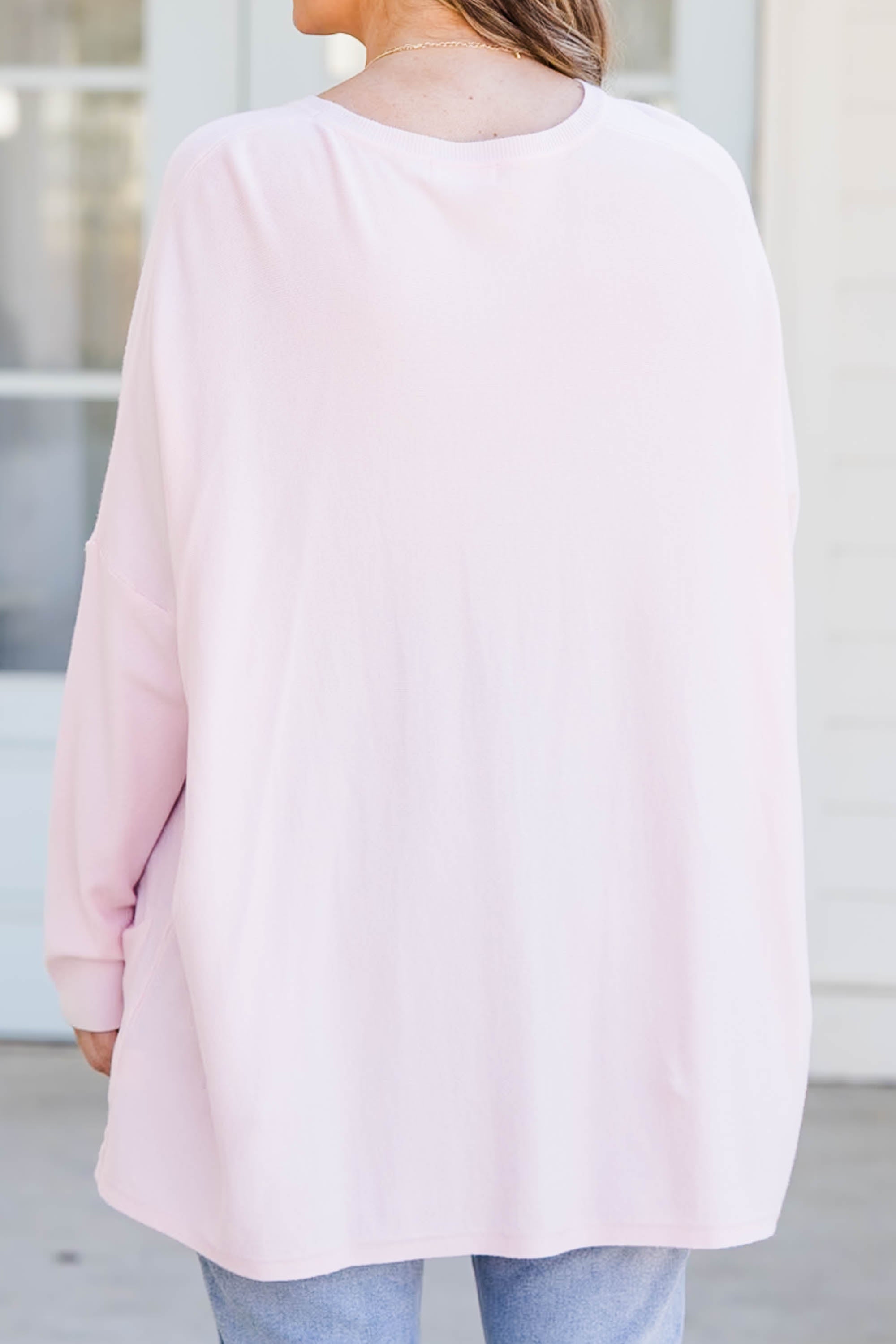 Snow Whispers Tunic, Dusty Blush
