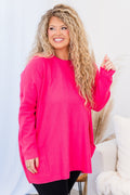 Snow Whispers Tunic, Hot PInk