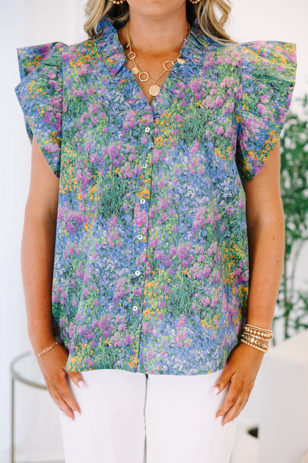 So In Love Top, Purple Multi