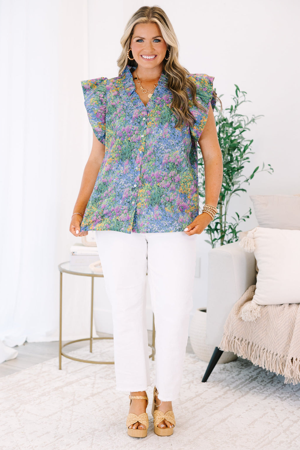 So In Love Top, Purple Multi