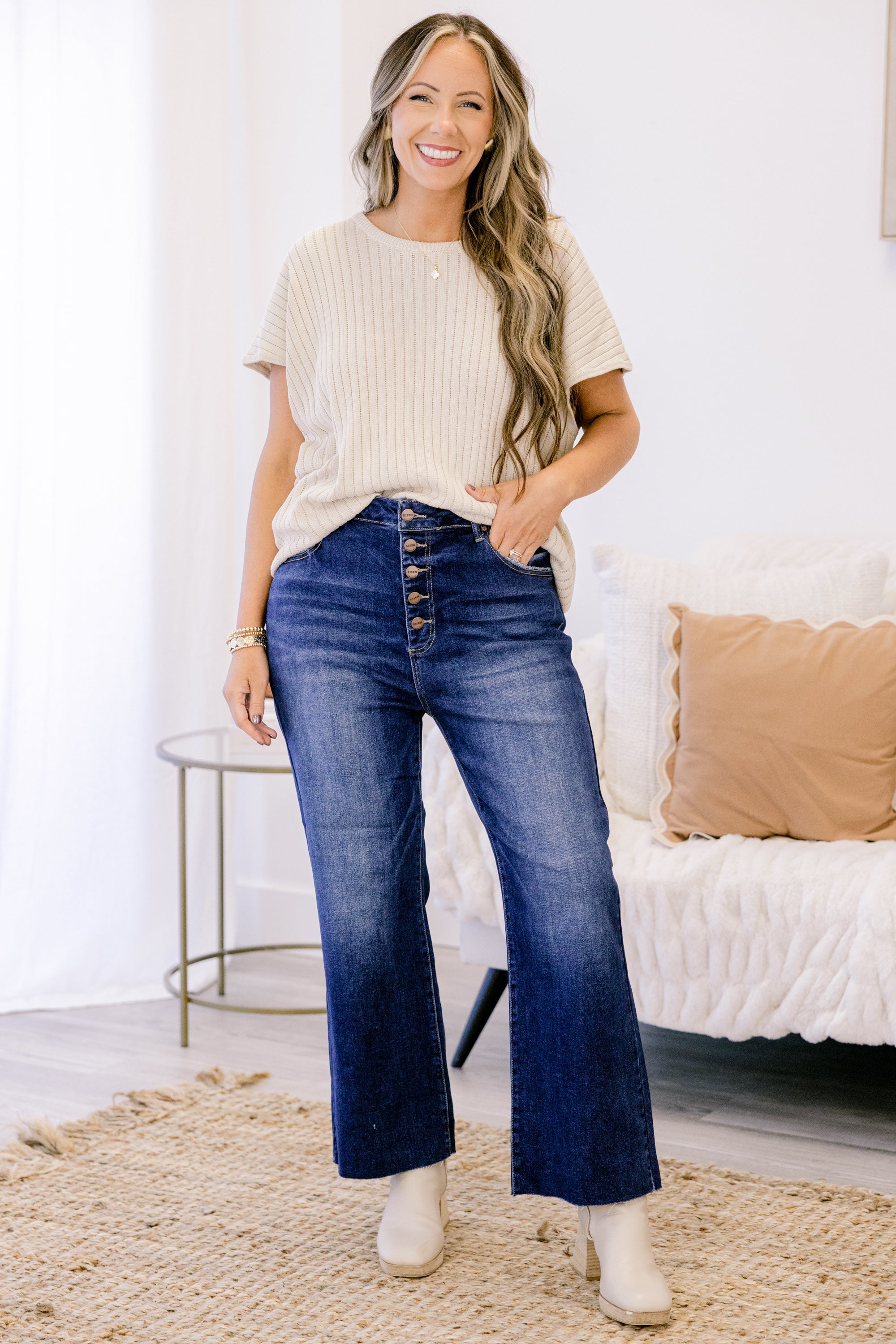 So Much To Say Jeans, Dark Wash