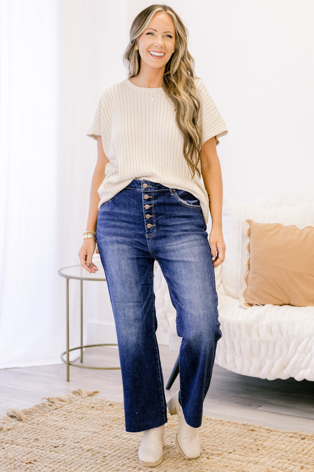 So Much To Say Jeans, Dark Wash