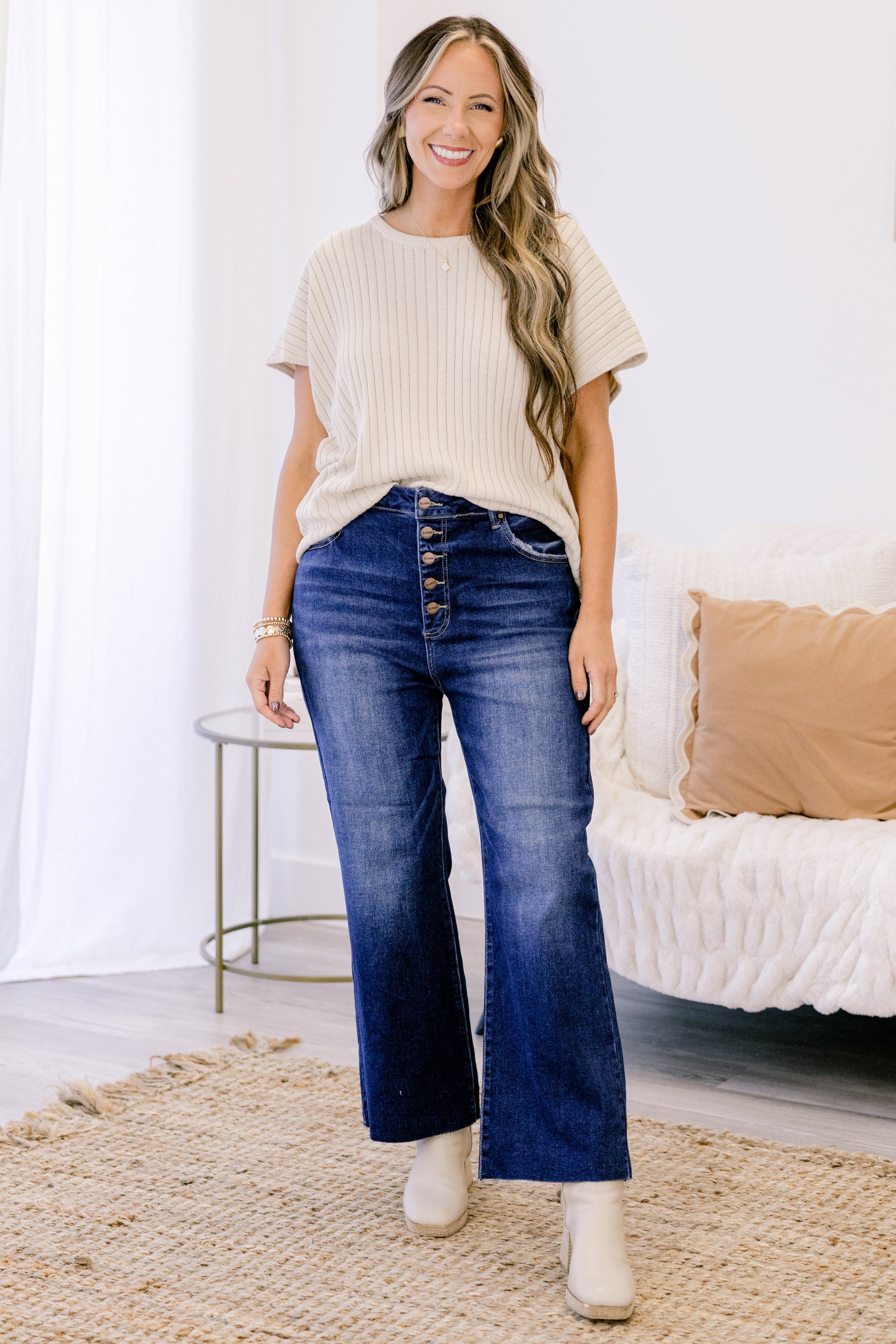 So Much To Say Jeans, Dark Wash