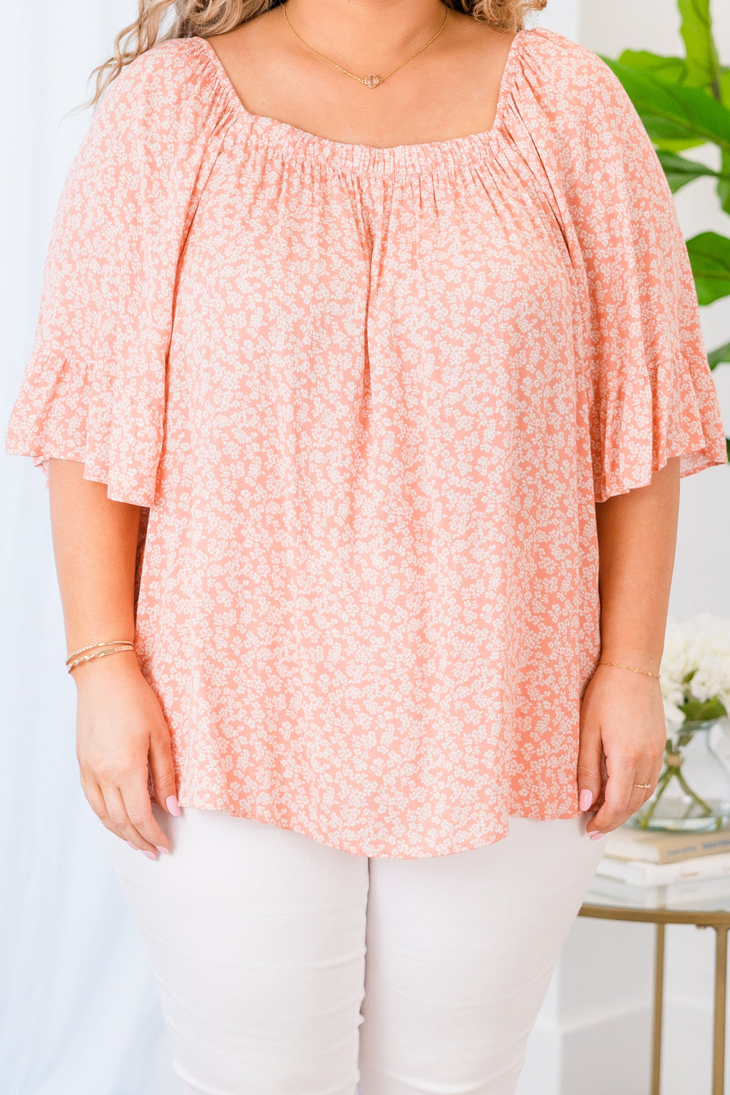 Soaking In The Joy Top, Salmon