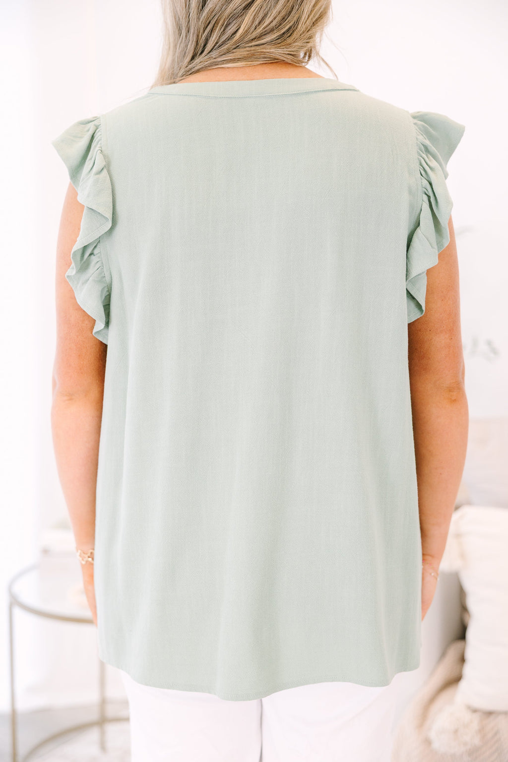 Soft Spoken Top, Green