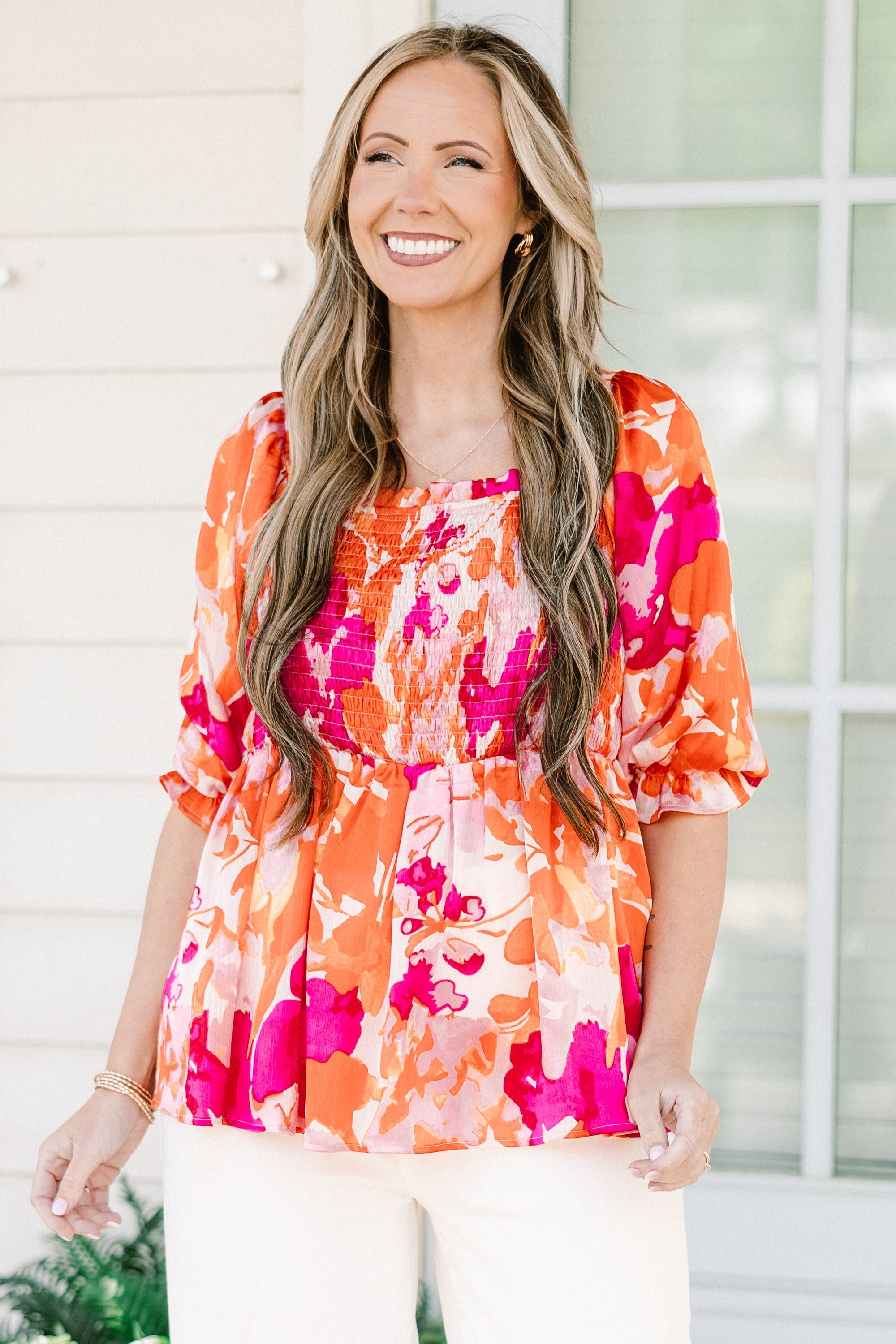 Soiree On The Shore Top, Pink