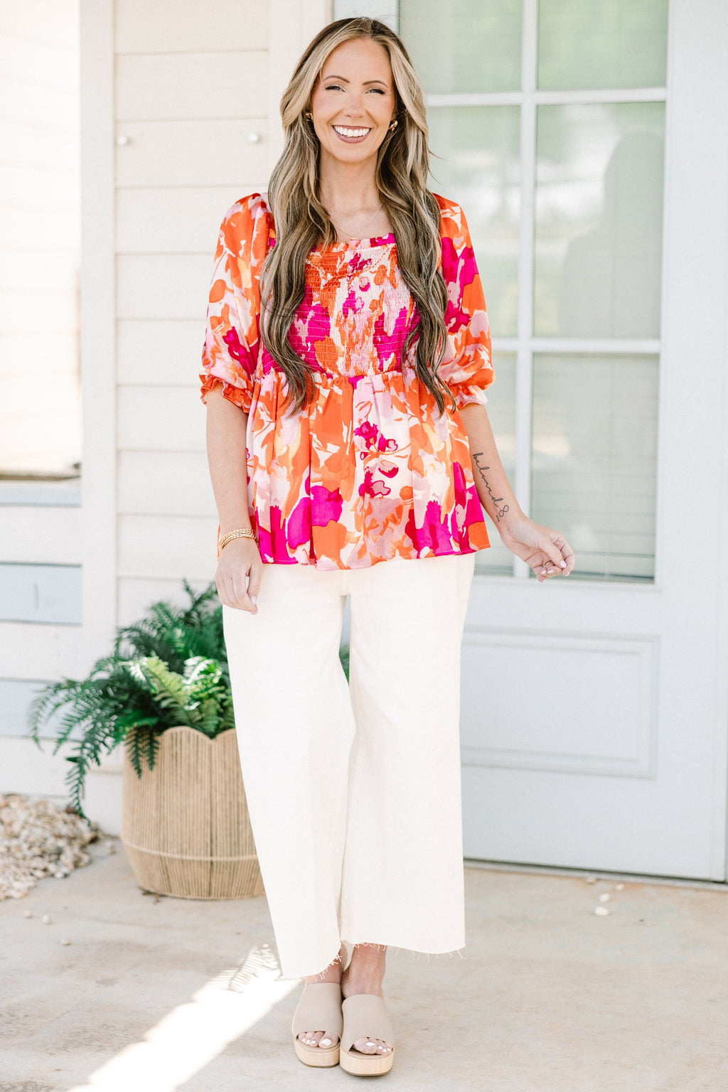 Soiree On The Shore Top, Pink