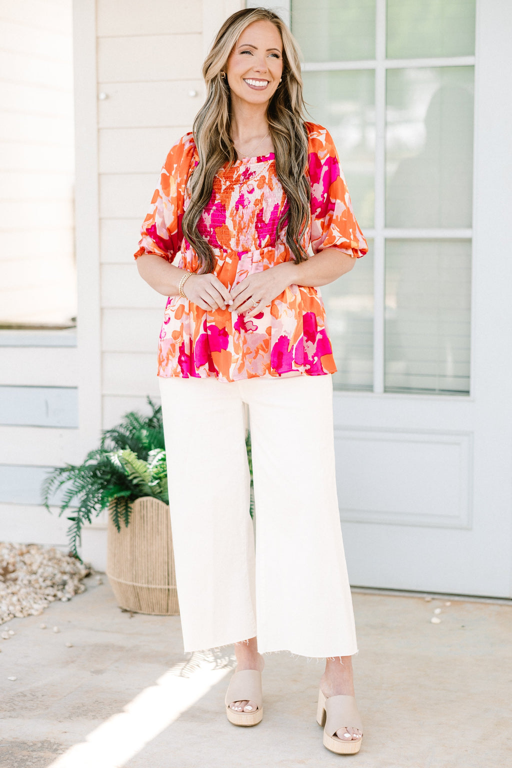 Soiree On The Shore Top, Pink