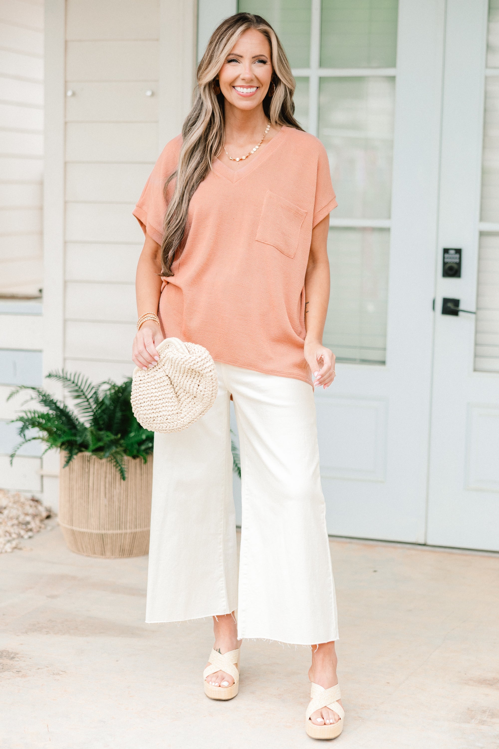 Something Casual Top, Coral