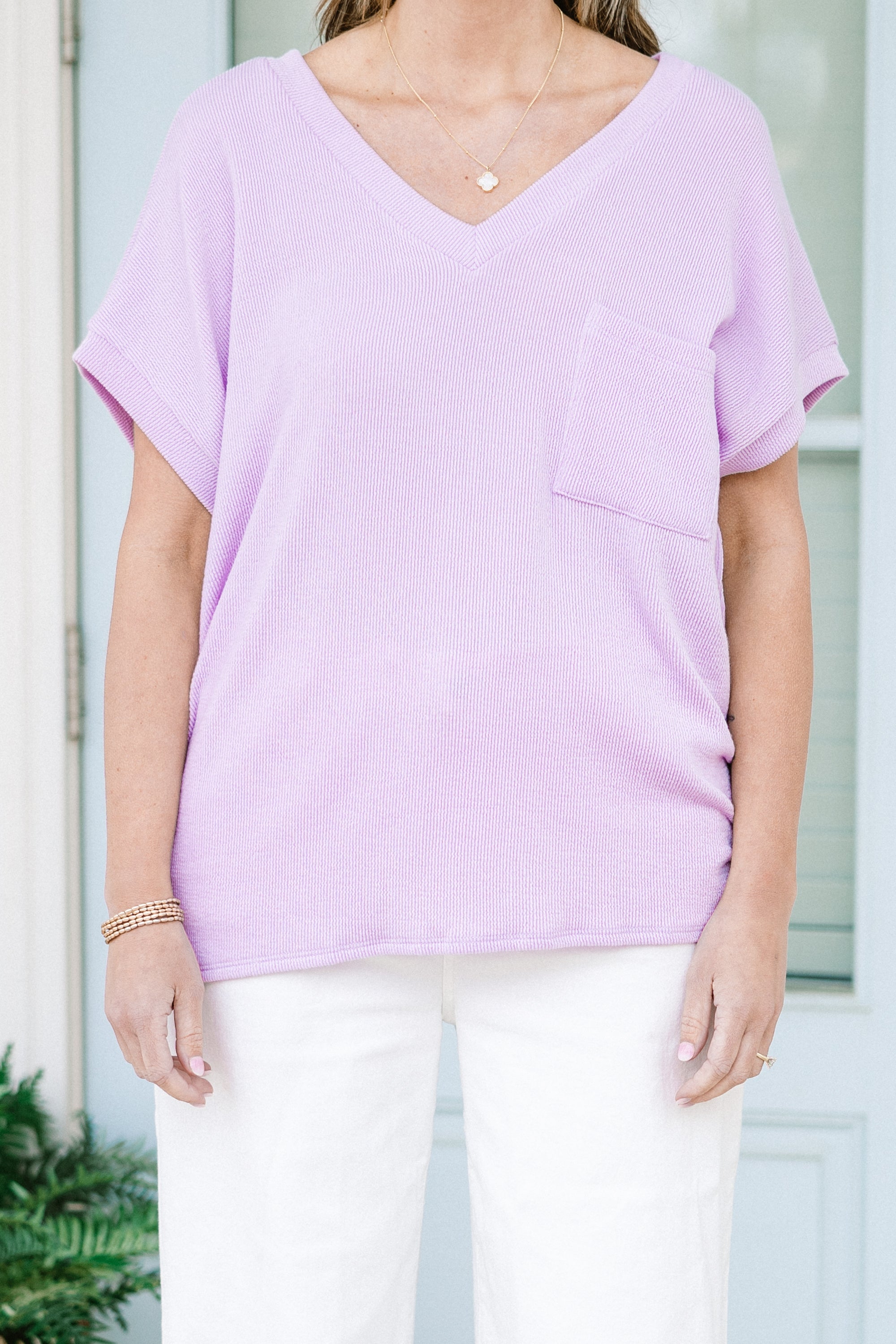 Something Casual Top, Purple