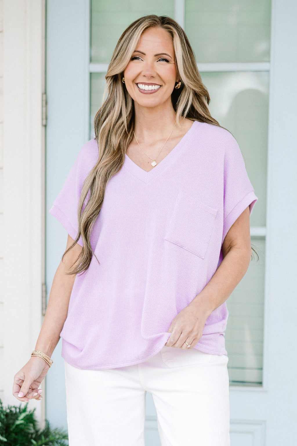 Something Casual Top, Purple