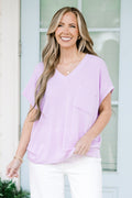 Something Casual Top, Purple
