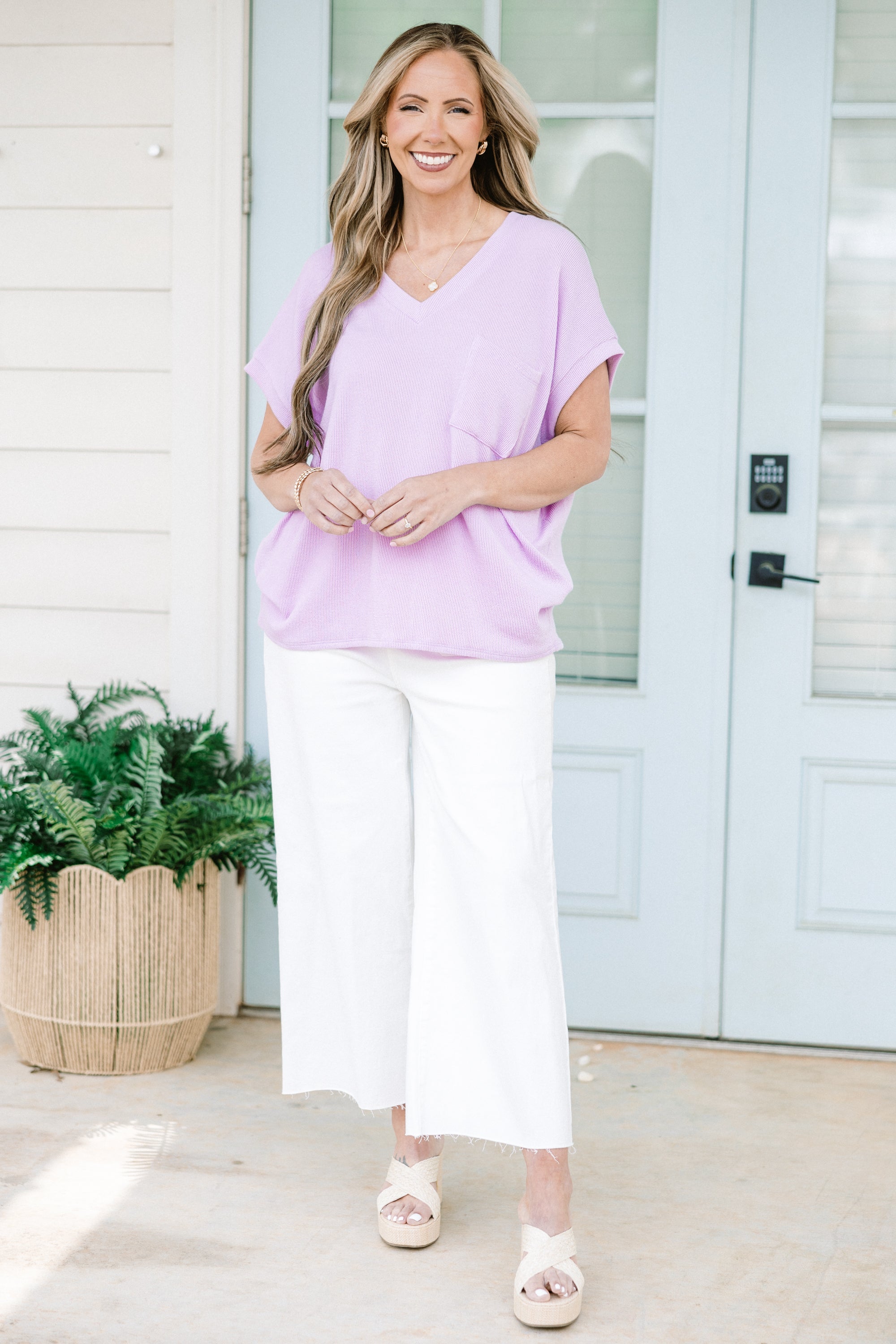 Something Casual Top, Purple