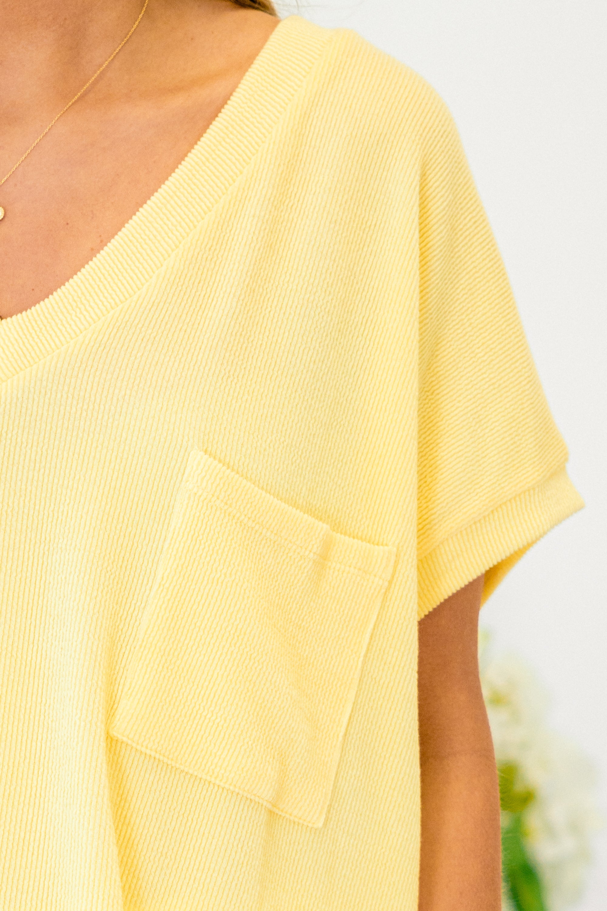 Something Casual Top, Yellow