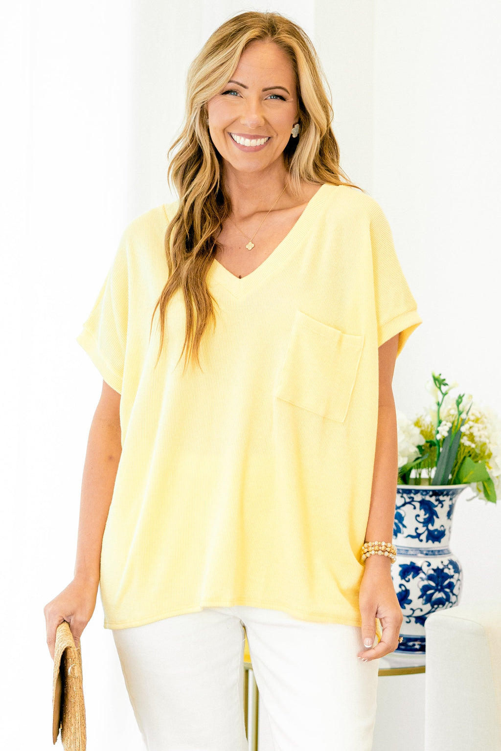 Something Casual Top, Yellow