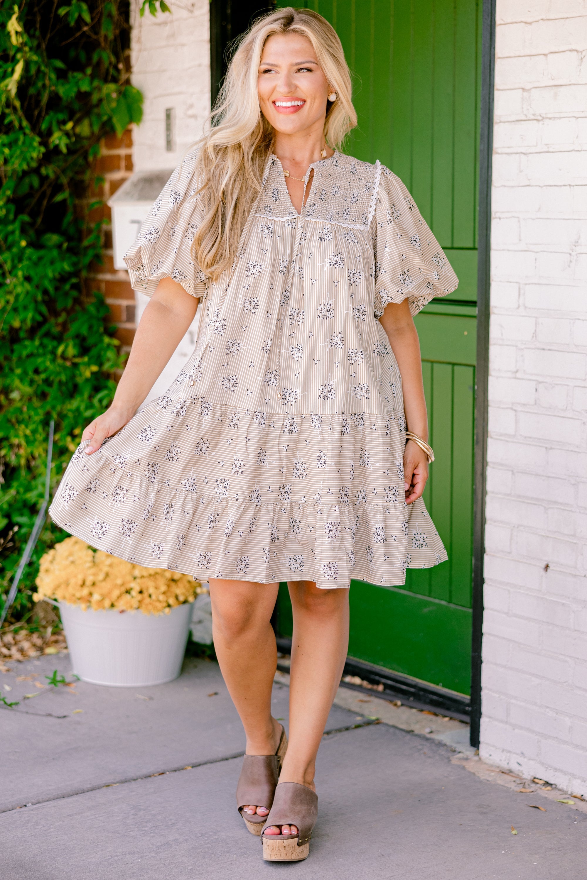 Something Good Dress, Beige