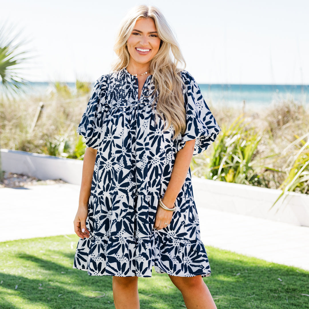 Something Good Dress, Navy