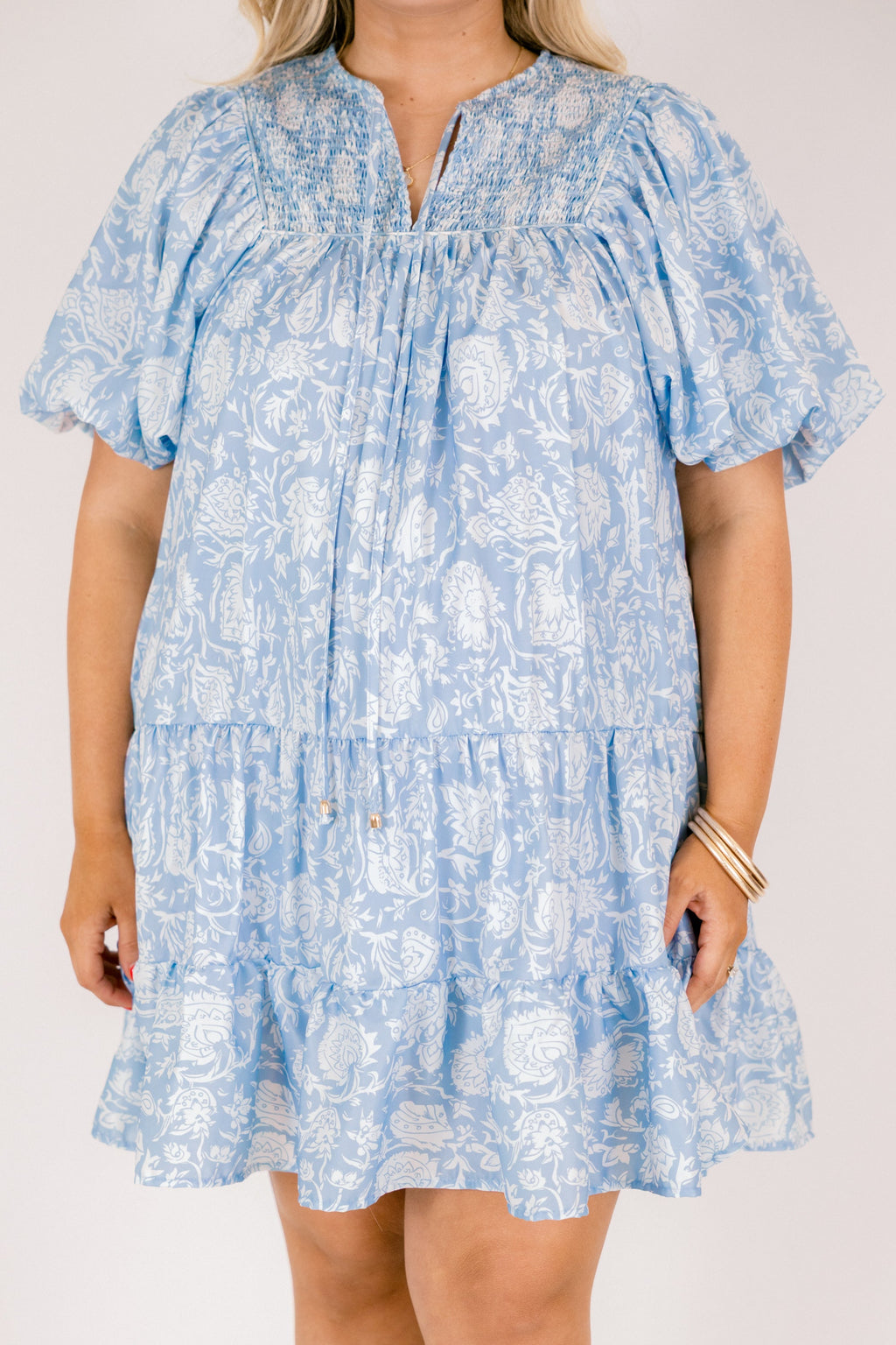 Something Good Dress, Slate Blue